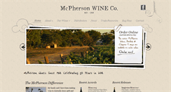 Desktop Screenshot of mcphersonwines.com.au